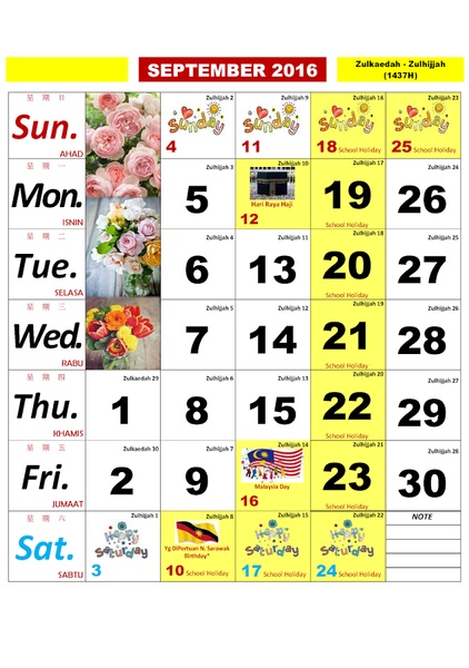 Kalendar 2016 - Malaysia - Preview 11