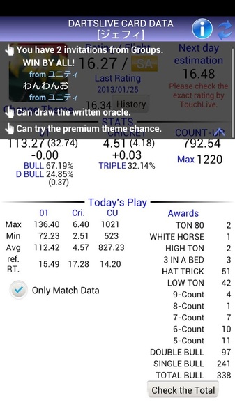 Dartslive Rating Check - Preview 4