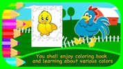 Coloring Painted Hen Children screenshot 1