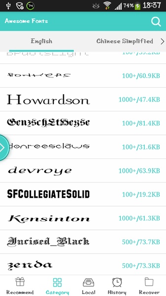 Awesome Fonts - Preview 4