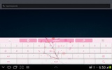 Pink Flowers GO Keyboard screenshot 13