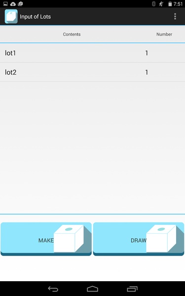 Input of Lots - Preview 1