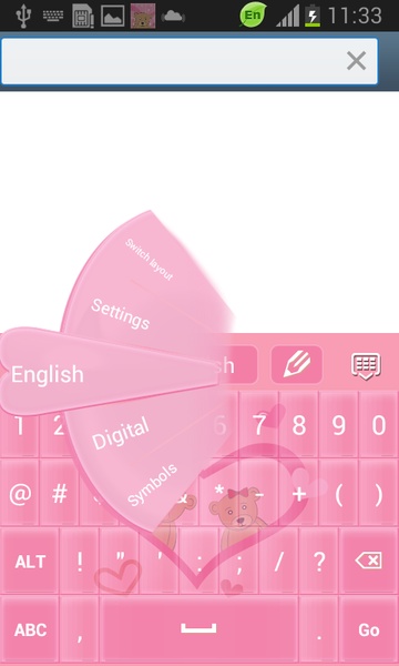 Pink Love Keyboard Free - Preview 5