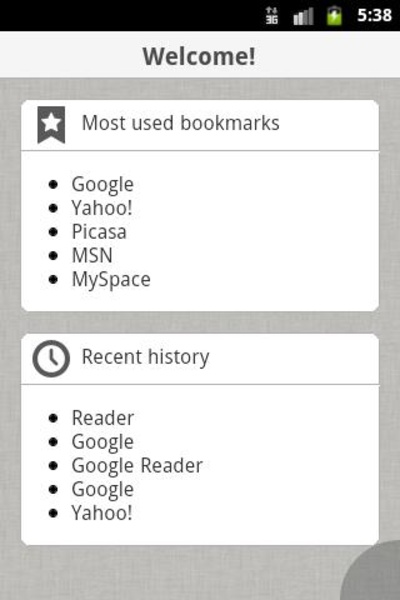 Zirco Browser - Preview 2