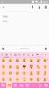 Emoji Keyboard Bow Pink Black screenshot 3
