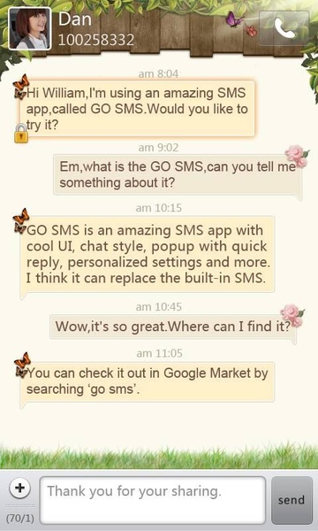 GOSMS Spring Theme - Preview 1