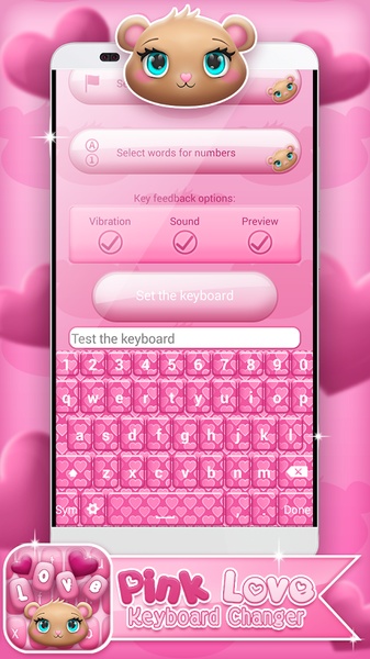Pink Love Keyboard Changer - Preview 1