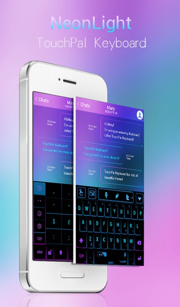 NeonLight TouchPal Theme - Preview 8