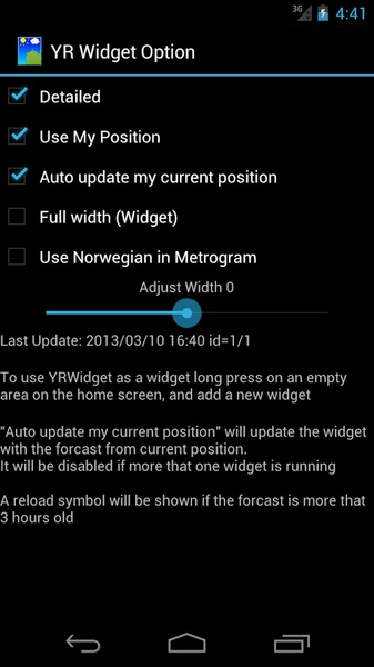 YR Widget - Preview 1