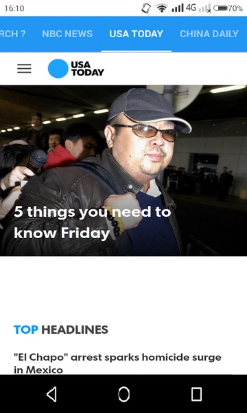 World news app - Preview 3