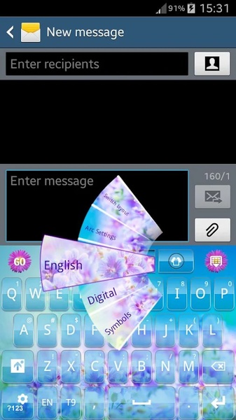 GO Keyboard Flowers - Preview 7