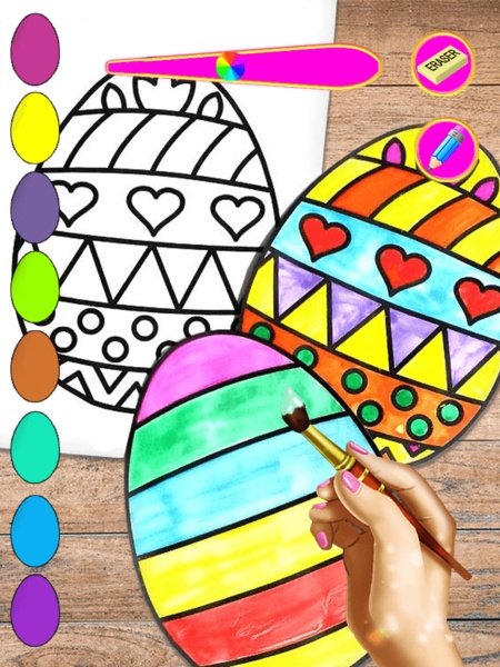 Easter Coloring Book - Coloring Pages 2020 - Preview 1