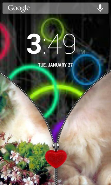 Kitten Zipper Screen Lock - Preview 3