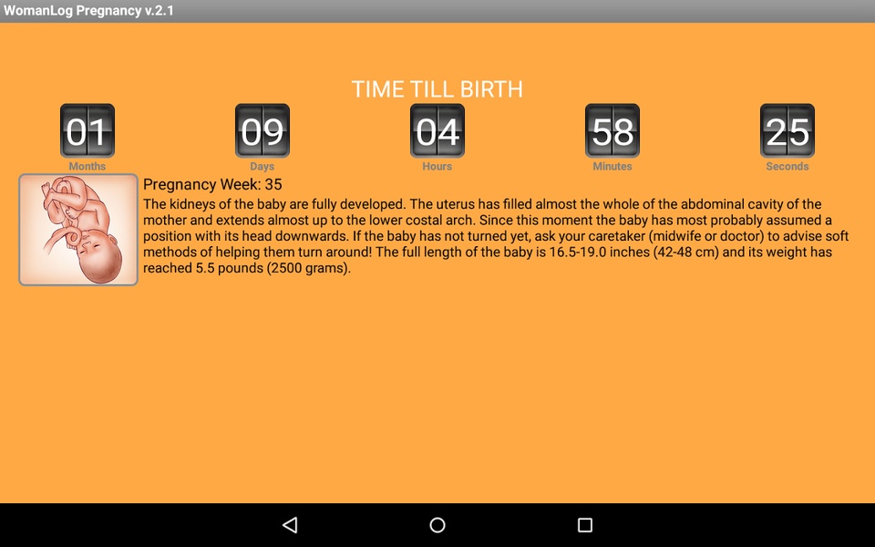 WomanLog Pregnancy Calendar - Preview 8