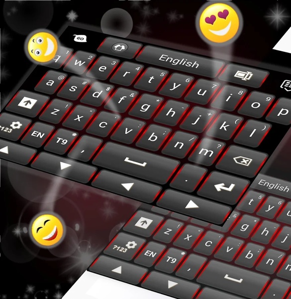Black Red Keyboard - Preview 1