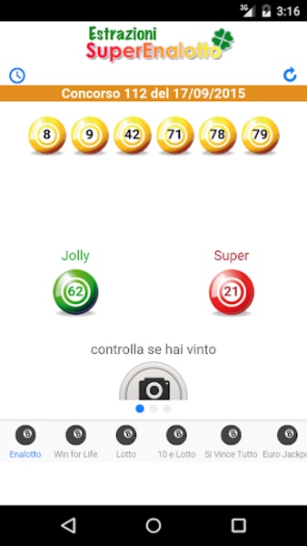 Estrazioni lotto - Preview 16