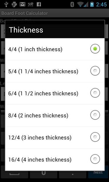 Board Foot Calculator - Preview 2