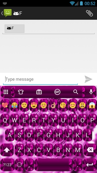 Theme Shading Pink for Emoji Keyboard - Preview 6