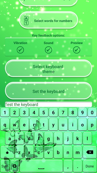 Neon Green Emoticon Keyboard - Preview 7