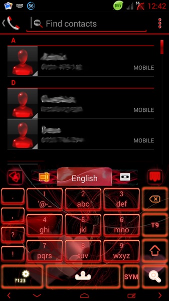 Heart Flame GO Keyboard Theme - Preview 5