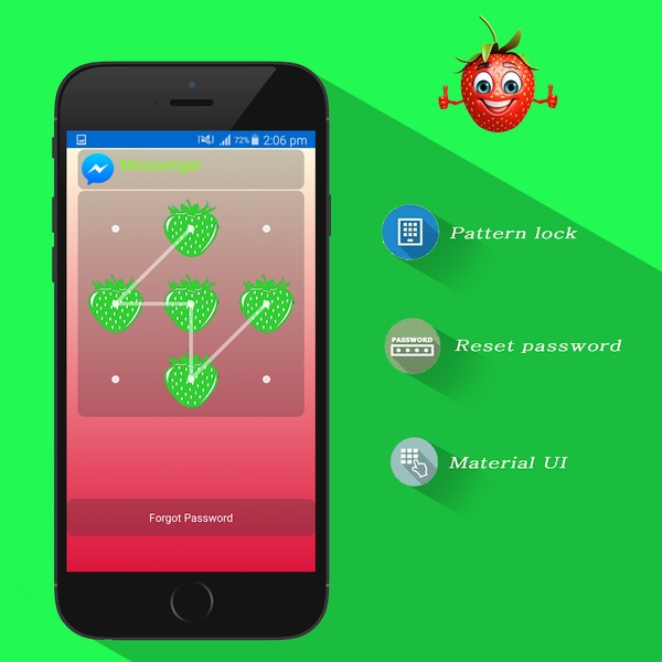 Strawberry Theme Applock - Preview 2