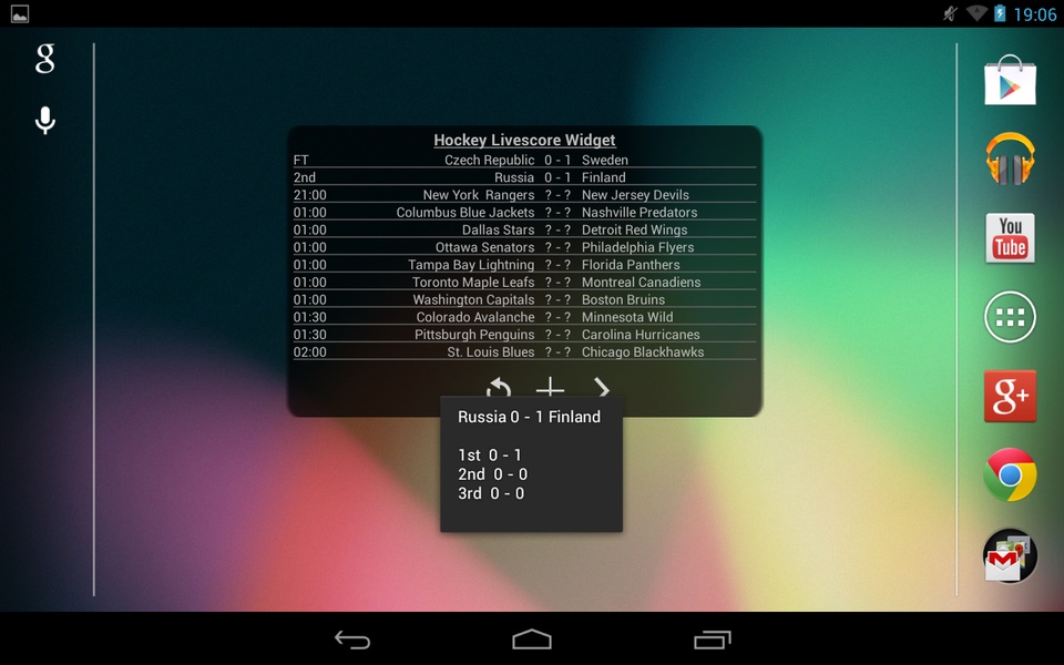Hockey Livescore Widget - Preview 3