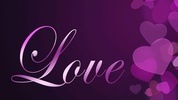 Purple Hearts Live Wallpaper screenshot 1