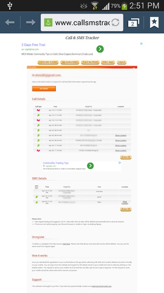 Call and SMS Tracker - Preview 5