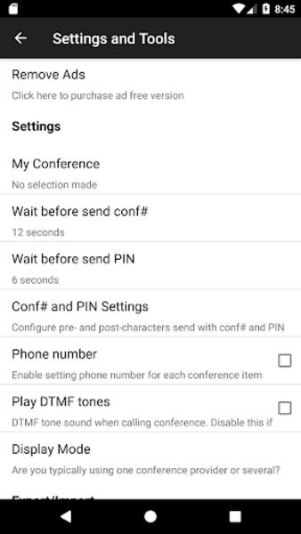 Conference Caller - Preview 1
