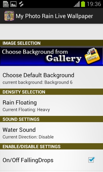My Photo Rain Live Wallpaper - Preview 5