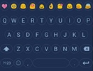 Emoji Keyboard Circle Blue screenshot 2