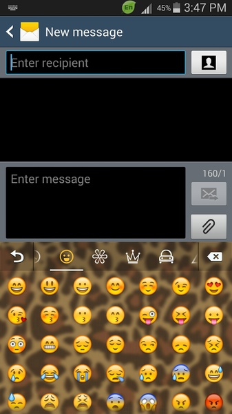 GO Keyboard Wild Leopard Theme - Preview 4