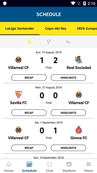 Villarreal CF - Official App - Preview 5