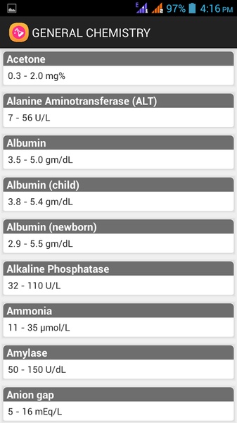 Normal Lab Values (Simple) - Preview 1