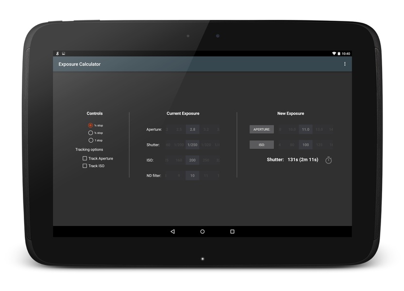 Exposure Calculator - Preview 15
