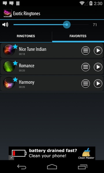 Exotic Ringtones - Preview 1