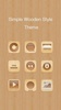 Simple Wooden Style Theme screenshot 2
