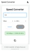 Unit Swap - Speed Converter Application screenshot 2
