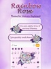 Rainbow Rose Emoji Keyboard Theme screenshot 3