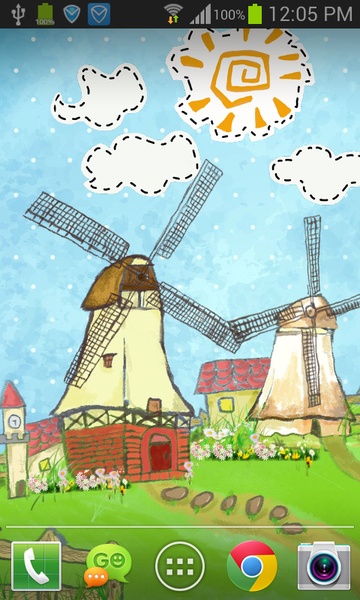 Cartoon windmill - Preview 5