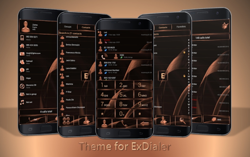 ExDialer MetalGate Orange Theme - Preview 6