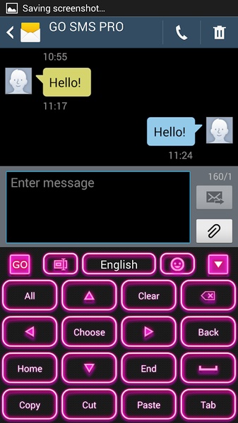 GO Keyboard Pink Glow - Preview 7