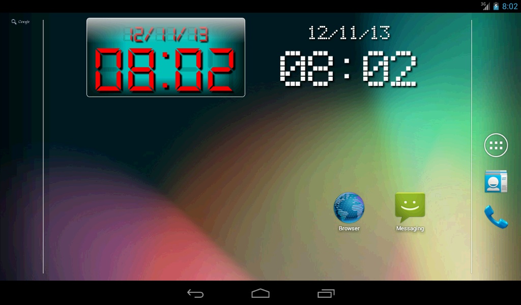 LED clock widget lite - Preview 3