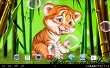 Cute tiger cub live wallpaper screenshot 3