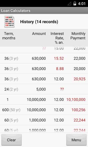 Loan Calculators - Preview 1