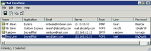 Mail PassView screenshot 1
