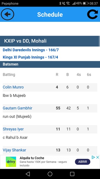 IPL Live Score 2018 | Schedule,Teams,Score - Preview 5