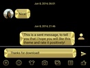 SMS Messages Metallic Gold screenshot 3