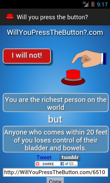 Will you press the button? for Android - Download the APK from Uptodown