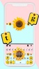Dainty Sunflower Keyboard Background screenshot 5